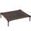 PawHut Cama Elevada para Perros Marrón 76 x 61 x 18 cm 1