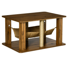 Casa Gatos Madera Marrón 79 x 59 x 45.5 cm