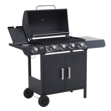 Barbacoa de Gas Negro 125 x 51 x 100 cm