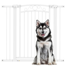 Barrera para Perros Blanco 104 x 4 x 96 cm