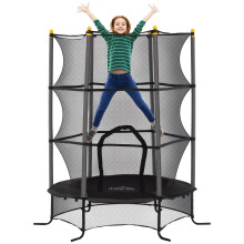 Cama Elástica Infantil Negro 163 x 163 x 190 cm