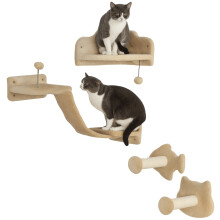 Estantes para Gatos Beige 90 x 26 x 12.5 cm