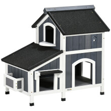 Caseta para Gatos Gris 96 x 65 x 85.5 cm