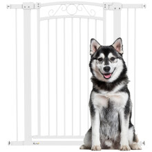 Barrera para Perros Blanco 104 x 4 x 105 cm