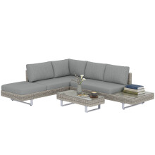 Conjunto de Jardín Gris 236 x 196 x 59 cm