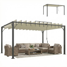 Pérgola Beige 390 x 295 x 213 cm