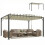 Outsunny Pérgola Beige 390 x 295 x 213 cm 1