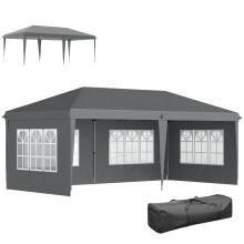 Carpa Plegable Gris 585 x 295 x 270 cm