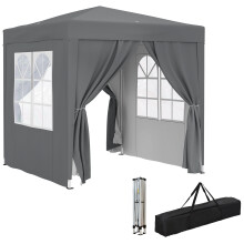 Carpa Plegable Gris 200 x 200 x 240 cm