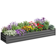 Jardinera Exterior Gris 240 x 60 x 30 cm