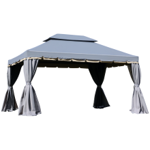 Cenador de Jardín Gris 390 x 290 x 280 cm