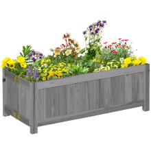 Jardinera Gris 70 x 30 x 25 cm