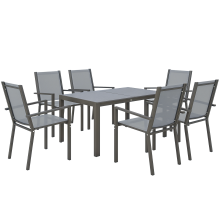 Conjunto de Jardín Gris 150 x 90 x 73 cm