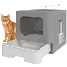 Arenero para Gatos Gris 48 x 38 x 38.5 cm