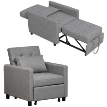 Sofá Cama Gris 69 x 82.5 x 84 cm