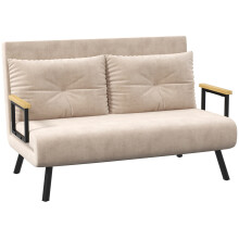 Sofá Cama Beige 102 x 73 x 81 cm