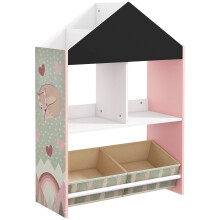 Estantería para Juguetes Rosa 62.4 x 26.5 x 90 cm