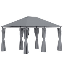 Cenador de Jardín Gris 398 x 272 x 192 cm