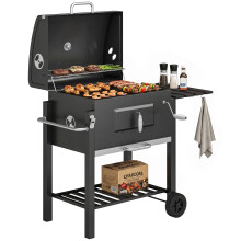 Barbacoa de Carbón Negro 113 x 65 x 108 cm
