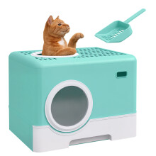Arenero para Gatos Verde 52 x 41 x 38.5 cm