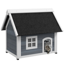 Casa para Gatos Bicolor 77 x 57.5 x 68 cm