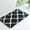 Kayannuo Polyester Floor Mat 60x40cm Black 5