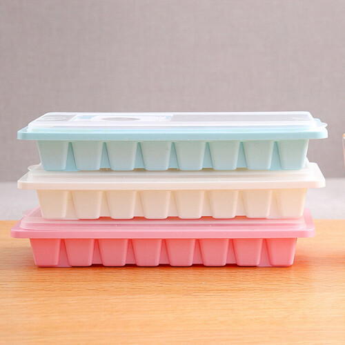 Bac à glaçons BLUKIDS avec couvercle et bac, 16 cubes, blanc 2