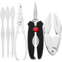 Ensemble d'outils pour déguster les crabes en acier inoxydable (6 pièces)