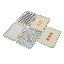 PU-Leder-Tischsets, 5er-Set, 40x30 cm, rutschfest
