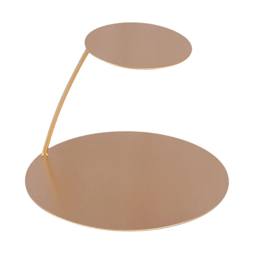Suporte de ferro de 2 andares para bolos e cupcakes.