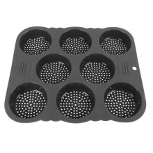 Molde de silicona para pan de hamburguesa, 8 cavidades