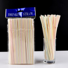 Flexible Plastic Drinking Straws 8-inch 200 pcs