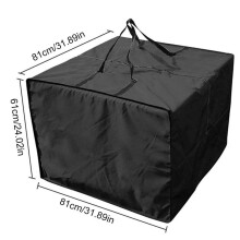 Waterproof Garden Cushion Storage Bag 81x81x61cm