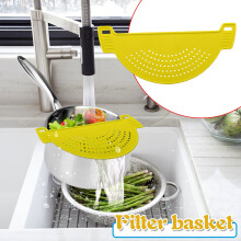 Silicone Clip-On Pasta Strainer 28.5 cm