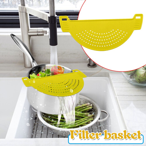 Silicone Clip-On Pasta Strainer 28.5 cm