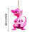 Pink Dinosaur Christmas Ornament Acrylic Initial Pendant 26 4