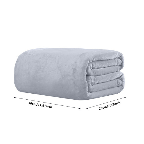 Cooling Blanket Microfiber Flannel Silver 1 Pack 1