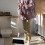 Ensemble pelle et balayette pliables avec manivelle rotative de 93 cm 4