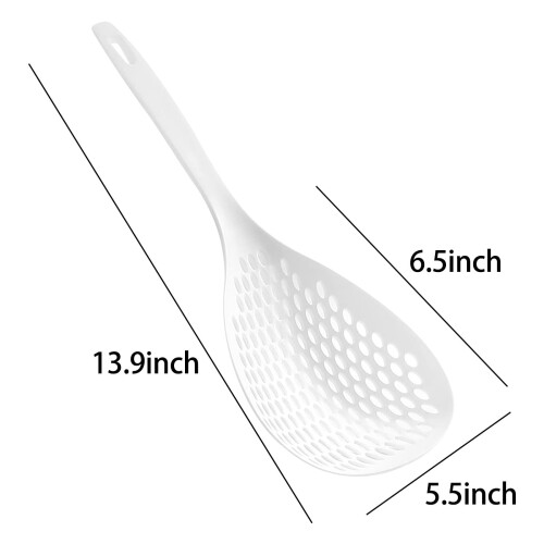 Food Strainer Spoon with Long Handle 1 Piece 2