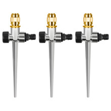 Strong Metal Garden Sprinkler Set Featuring Replaceable Brass