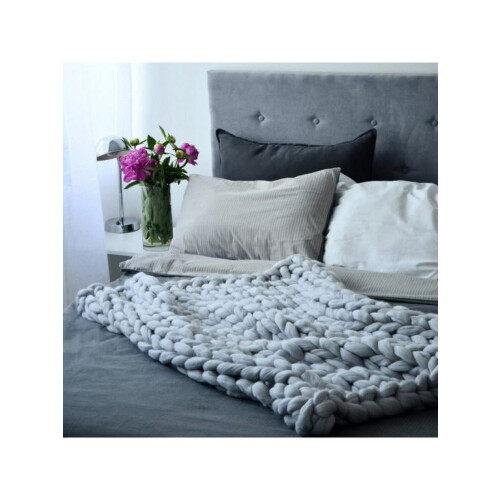Feiona acrylic knitted blanket multicolor thick 150x200cm 1