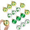 Boules de Noël pour la Saint-Patrick, motif trèfle, 12 pièces 5