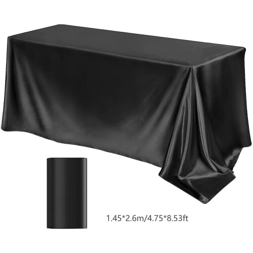 Polyester tablecloth rectangle 102x58 inches wrinkle 2