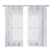 Stylish Foliages Print Privacy Window Panel-flower 1 130x160cm