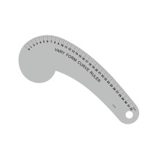 Kledingpatroonliniaal van aluminiumlegering voor-6132A
