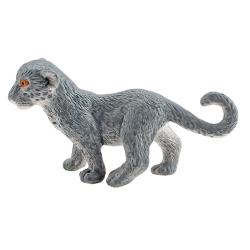 PVC Snow Leopard Animal Model Decorative-Littlesnowleopard
