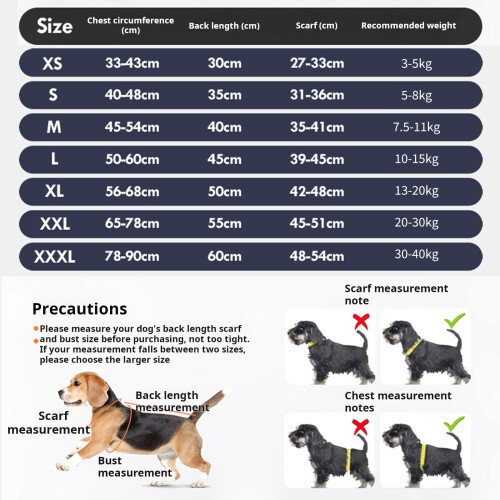 Double Function Dog Anxious Coat Pacifying Vest-XXXL Navy Blue 1