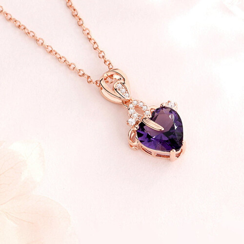 Coffret cadeau rose éternelle avec collier « Je t'aime » 2
