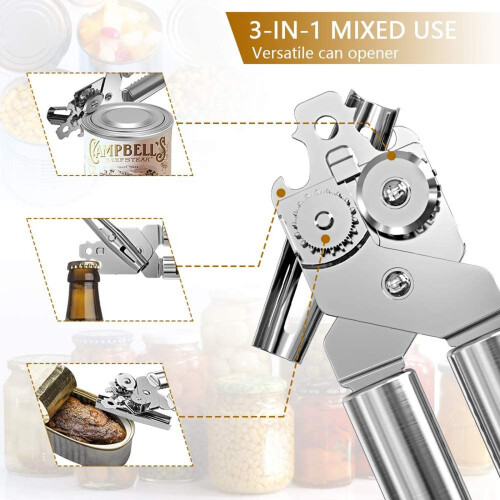 Ouvre-bouteille en acier inoxydable à bouchon facile (1 pièce) 2