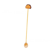 Leather Rose Shaped Book Page Holder Bookmarks Secures-yellow